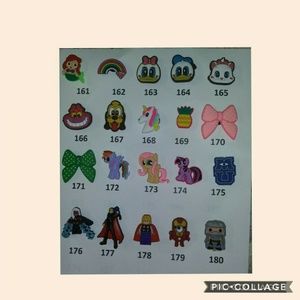 14 Pcs. Mix and Match shoe charms for crocs